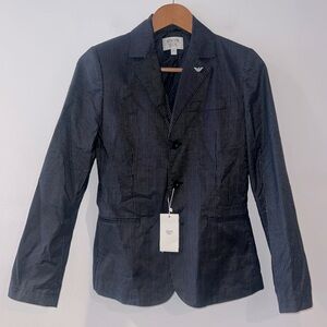 ARMANI TEEN PINSTRIPE BLAZER